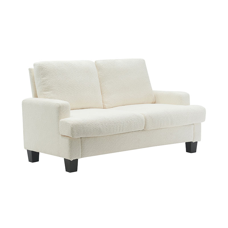 Moderná látková pohovka Teddy Velvet White