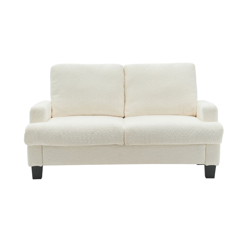 Moderná látková pohovka Teddy Velvet White